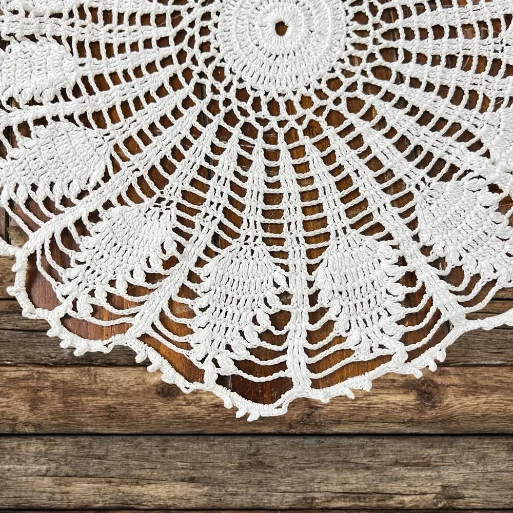 Crochet Doily White 16